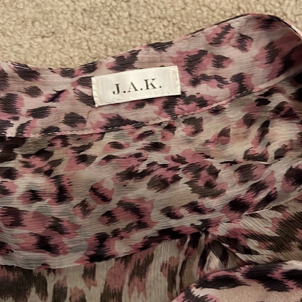 Leopard Silk Tunic XS  - Picture 3 of 6